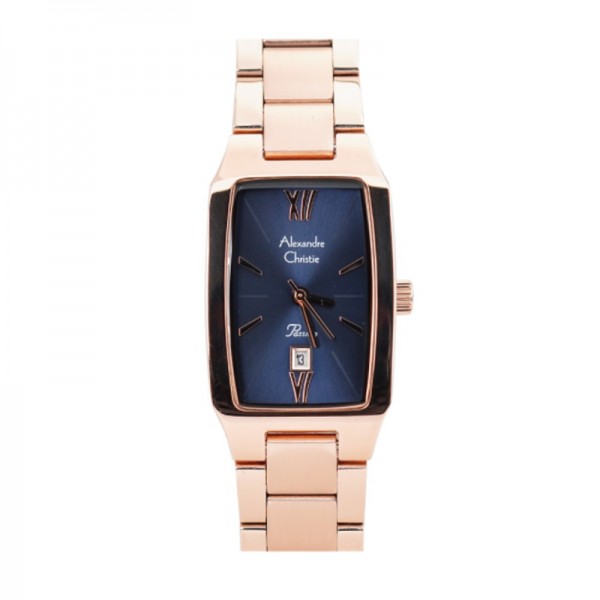 Alexandre Christie AC 2455 Full Rosegold Blue LDBRGBU